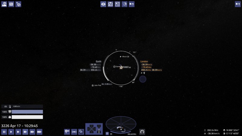 Navigation im Weltraum